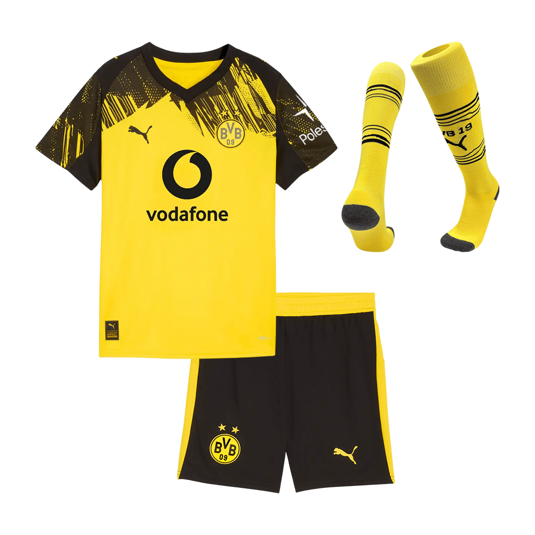 Kid's Borussia Dortmund Home Soccer Jersey Kit(Jersey+Shorts+Socks) 2025/26