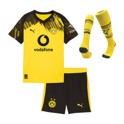 Kid's Borussia Dortmund Home Soccer Jersey Kit(Jersey+Shorts+Socks) 2025/26
