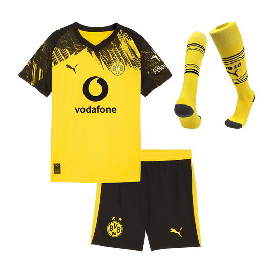 Kid's Borussia Dortmund Home Soccer Jersey Kit(Jersey+Shorts+Socks) 2025/26