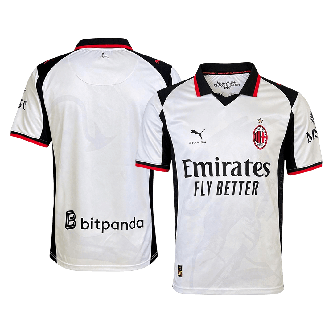 2025/26 AC Milan x Slam Jam Football Shirt Silver