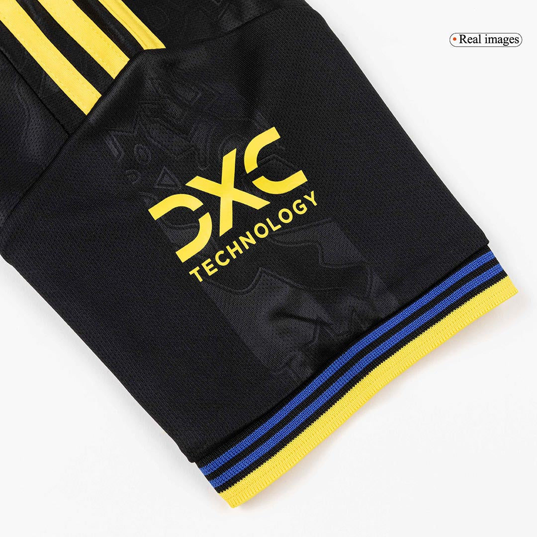 Kid's Manchester United Third Away Soccer Jersey Kit(Jersey+Shorts+Socks) 25/26 Black