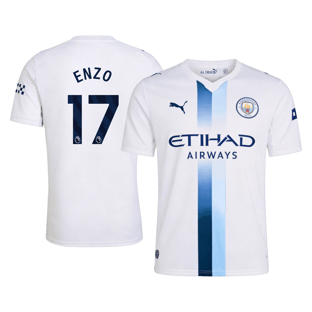 ENZO #17 Manchester City Third Football Jersey 2026/27 White