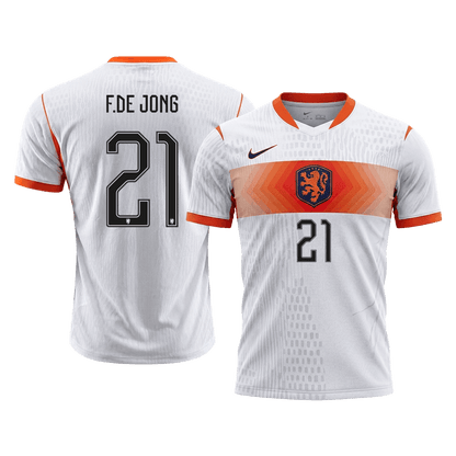 Authentic F.DE JONG #21 Netherlands Away Soccer Jersey 2026