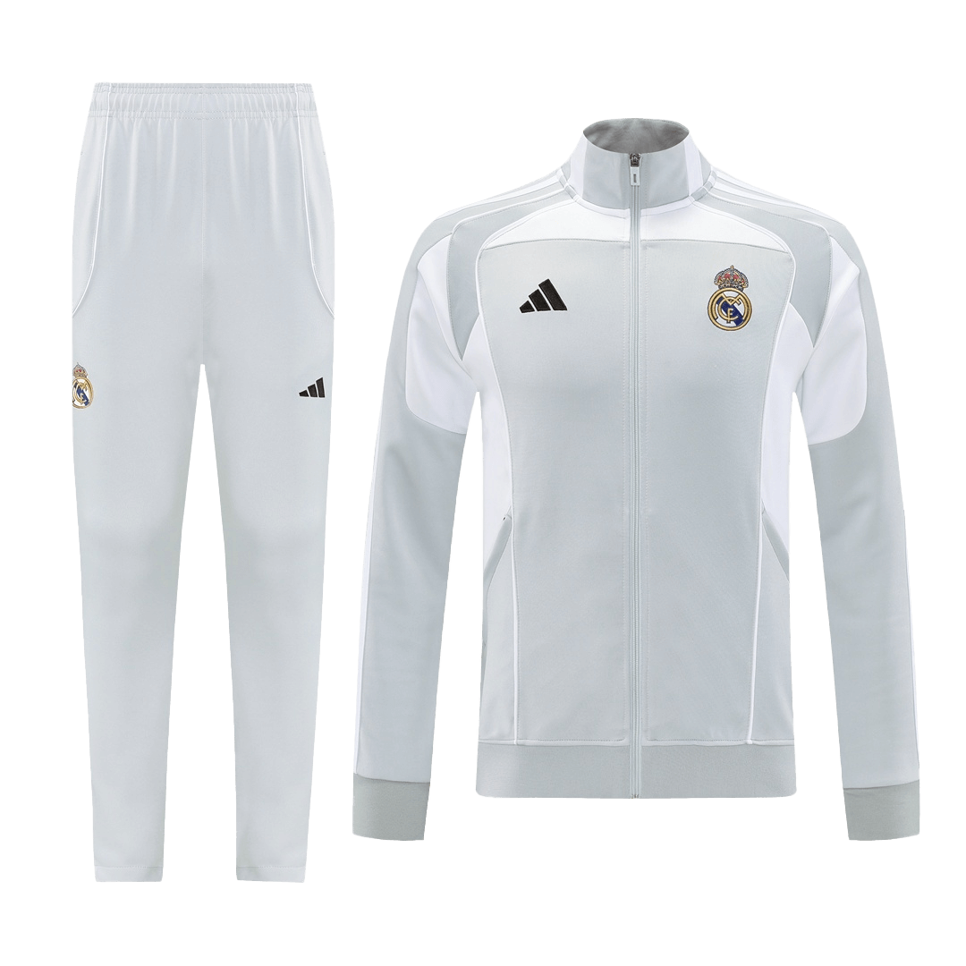 25/26 Real Madrid Training Jacket Kit(Jacket+Pants) Gray