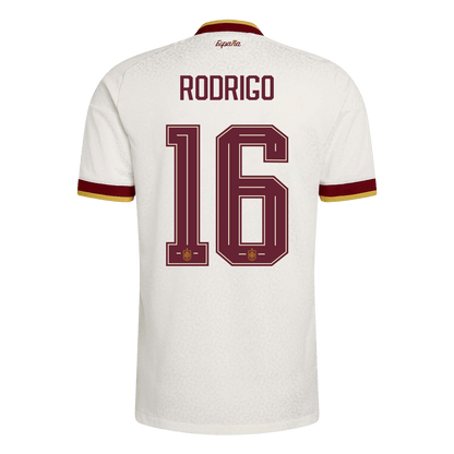Authentic RODRIGO #16 Spain Away Soccer Jersey 2026