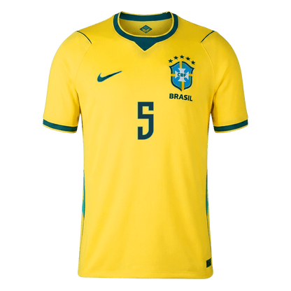 CASEMIRO #5 Brazil Home Soccer Jersey World Cup 2026 Yellow