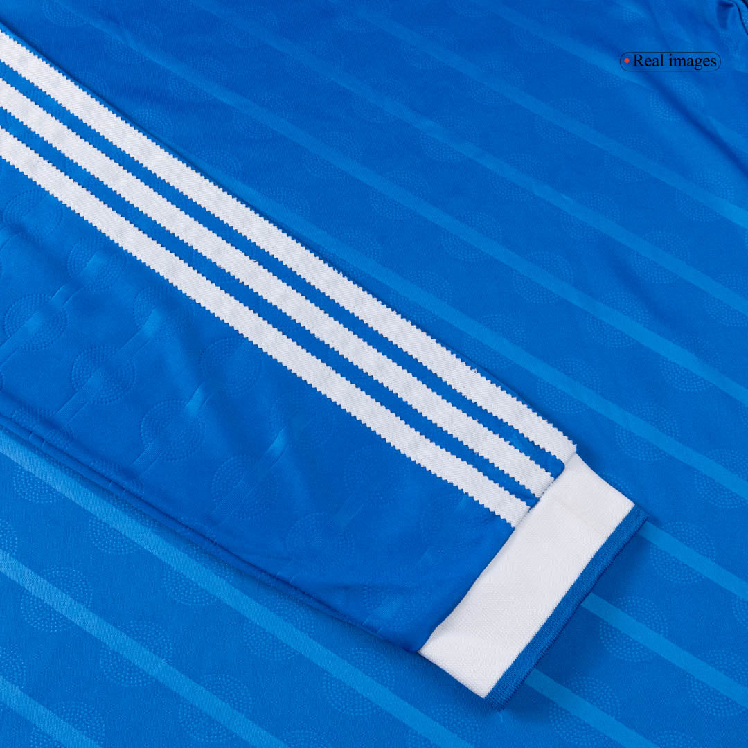 Real Madrid Third Away Long Sleeve Soccer Jersey 2025/26 Blue