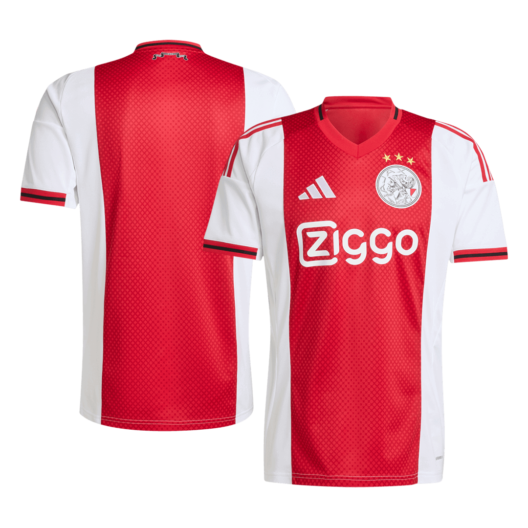 Ajax Home Soccer Jersey 2025/26 Red&White