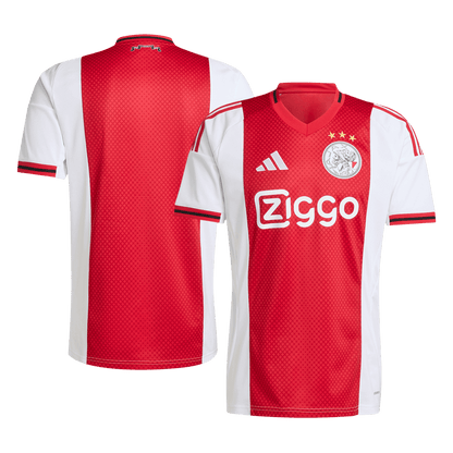 Ajax Home Soccer Jersey 2025/26 Red&White