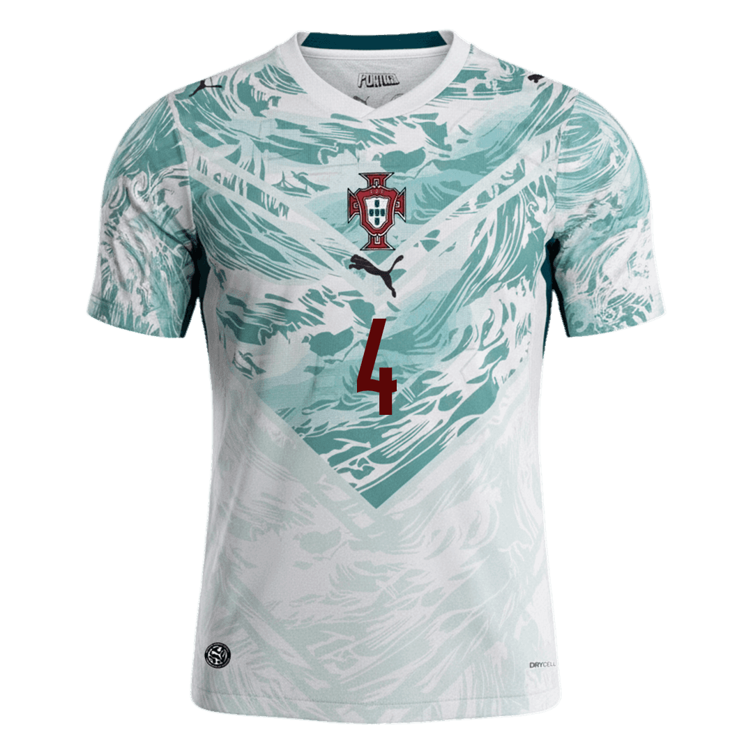 RÚBEN DIAS #4 Portugal Away Soccer Jersey World Cup 2026 White&Green