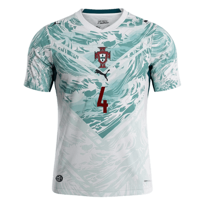 RÚBEN DIAS #4 Portugal Away Soccer Jersey World Cup 2026 White&Green