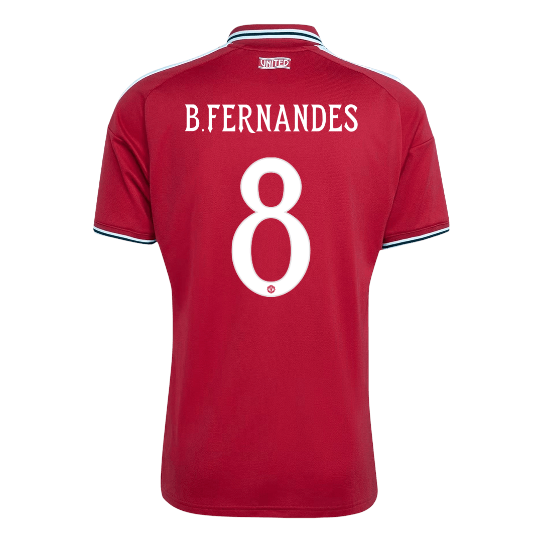 B.FERNANDES #8 Manchester United Home Soccer Jersey 26/27 Red - UCL