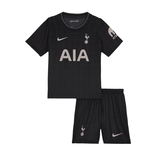 Kid's Tottenham Hotspur Away Soccer Jersey Kit(Jersey+Shorts) 2025/26 Black