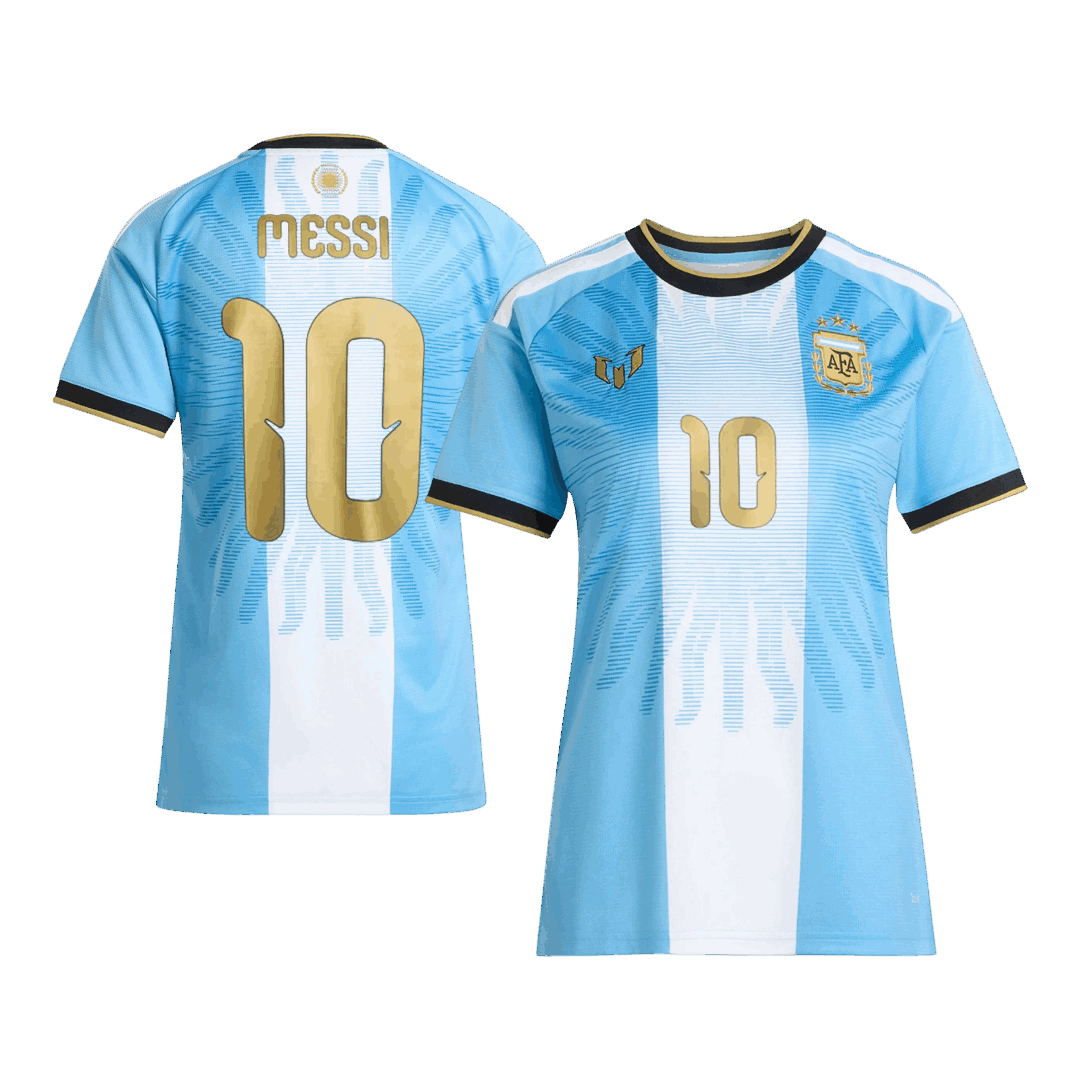 Messi #10 Women's Argentina x Messi Farewell Anniversary Soccer Jersey 2026 Blue&White