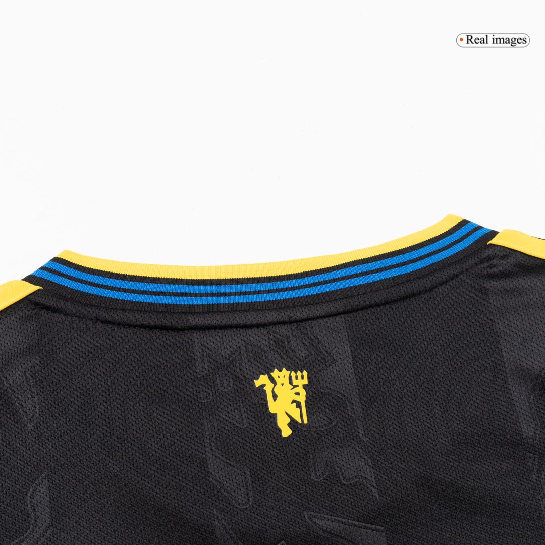 Women's Manchester United Third Away Soccer Jersey 2025/26 Black