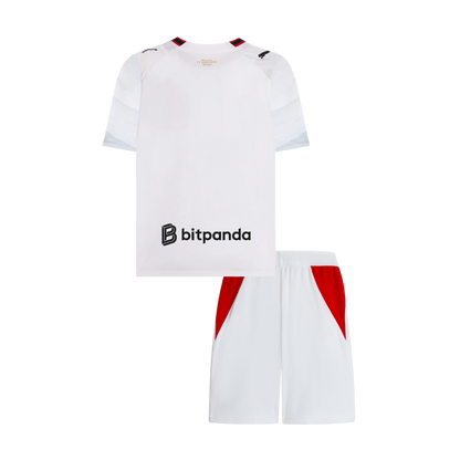 Kids AC Milan Away Soccer Jersey Kit (Jersey+Shorts) 2026/27 White