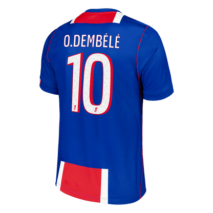 O.DEMBÉLÉ #10 Men Fan Version PSG Home Football Shirt 2026/27 Old Royal