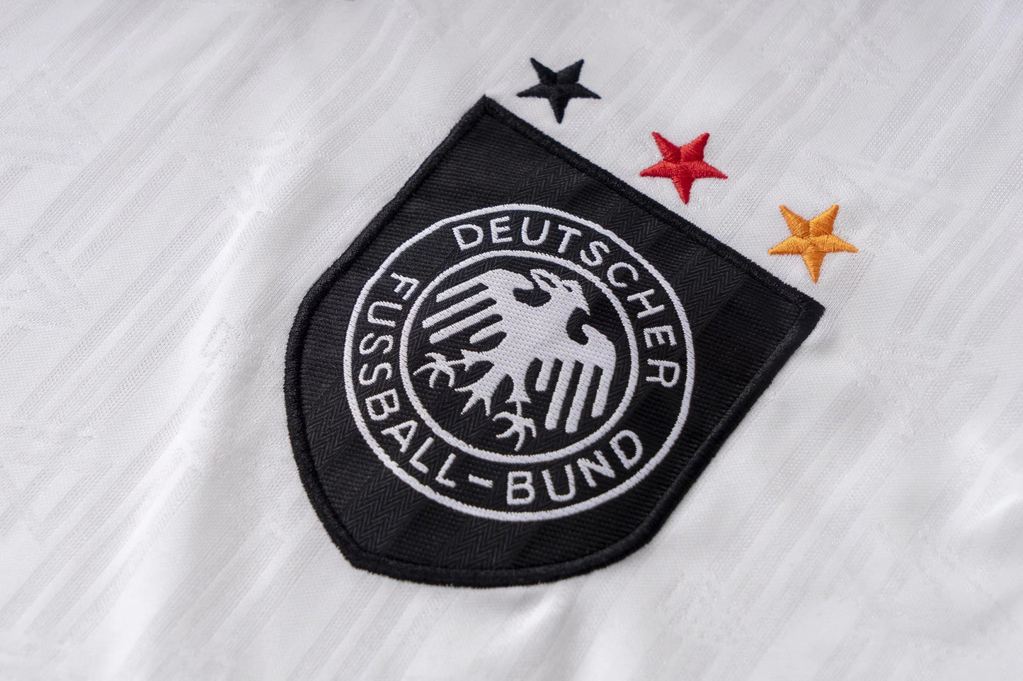 Men Retro Fan Version 1996 Germany Home Soccer Jersey White