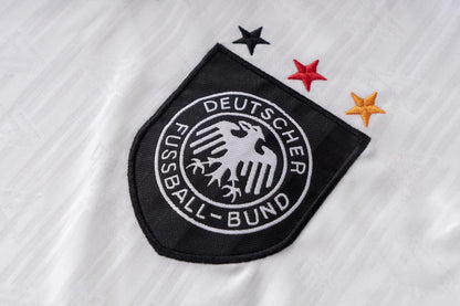 Men Retro Fan Version 1996 Germany Home Soccer Jersey White