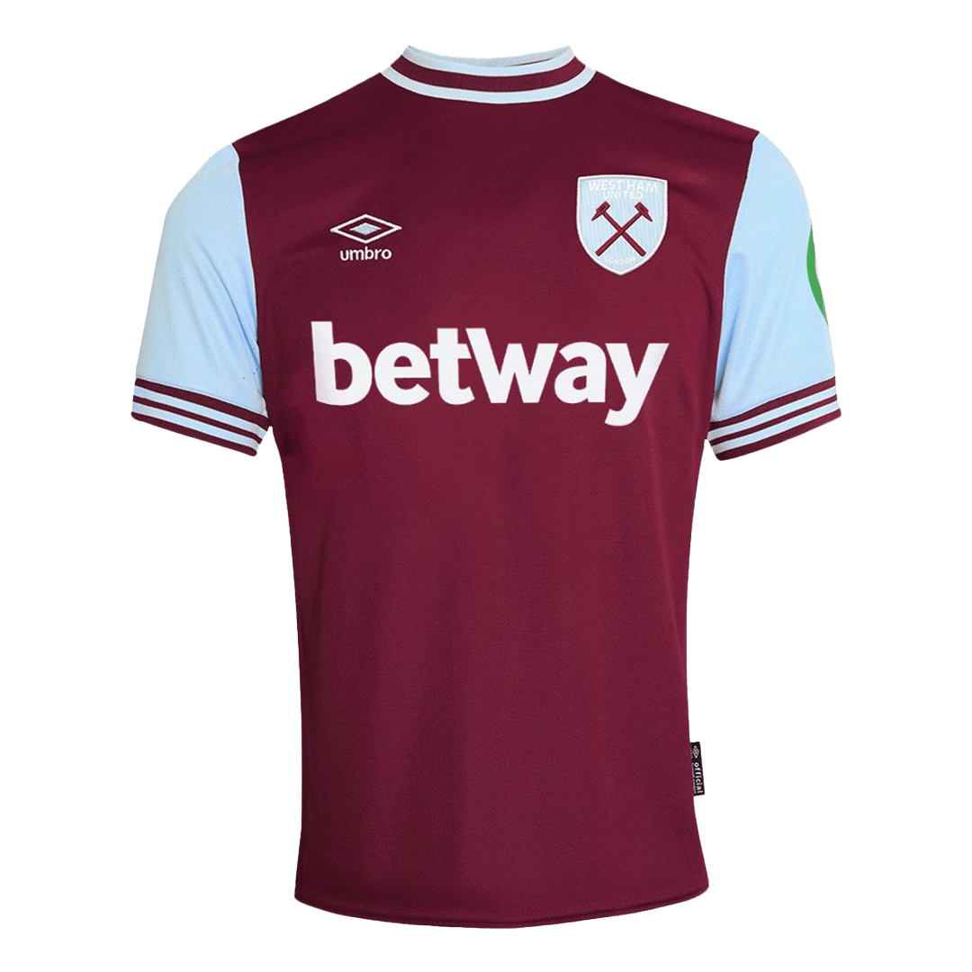 West Ham United Home Football Shirt 2024/25 Red Football Kit UK