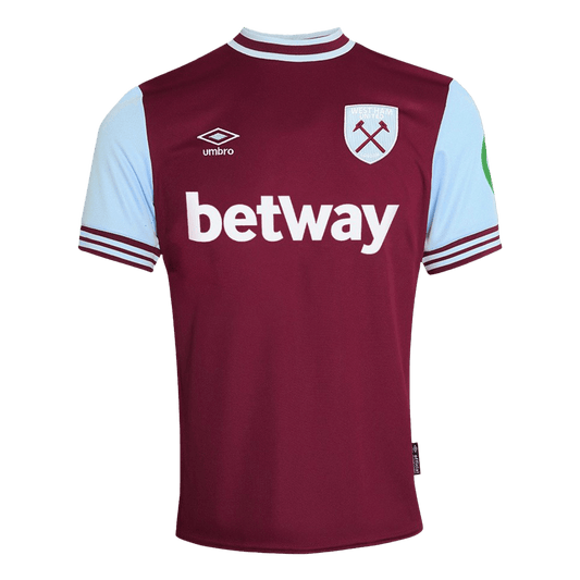 West Ham United Home Football Shirt 2024/25 Red Football Kit UK