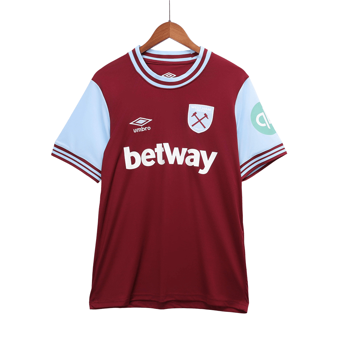 West Ham United Home Football Shirt 2024/25 Red Football Kit UK