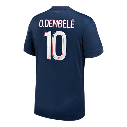 O.DEMBÉLÉ #10 PSG Home Soccer Jersey 2024/25 Navy