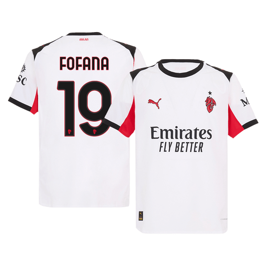 Authentic FOFANA #19 AC Milan Away Soccer Jersey 2025/26