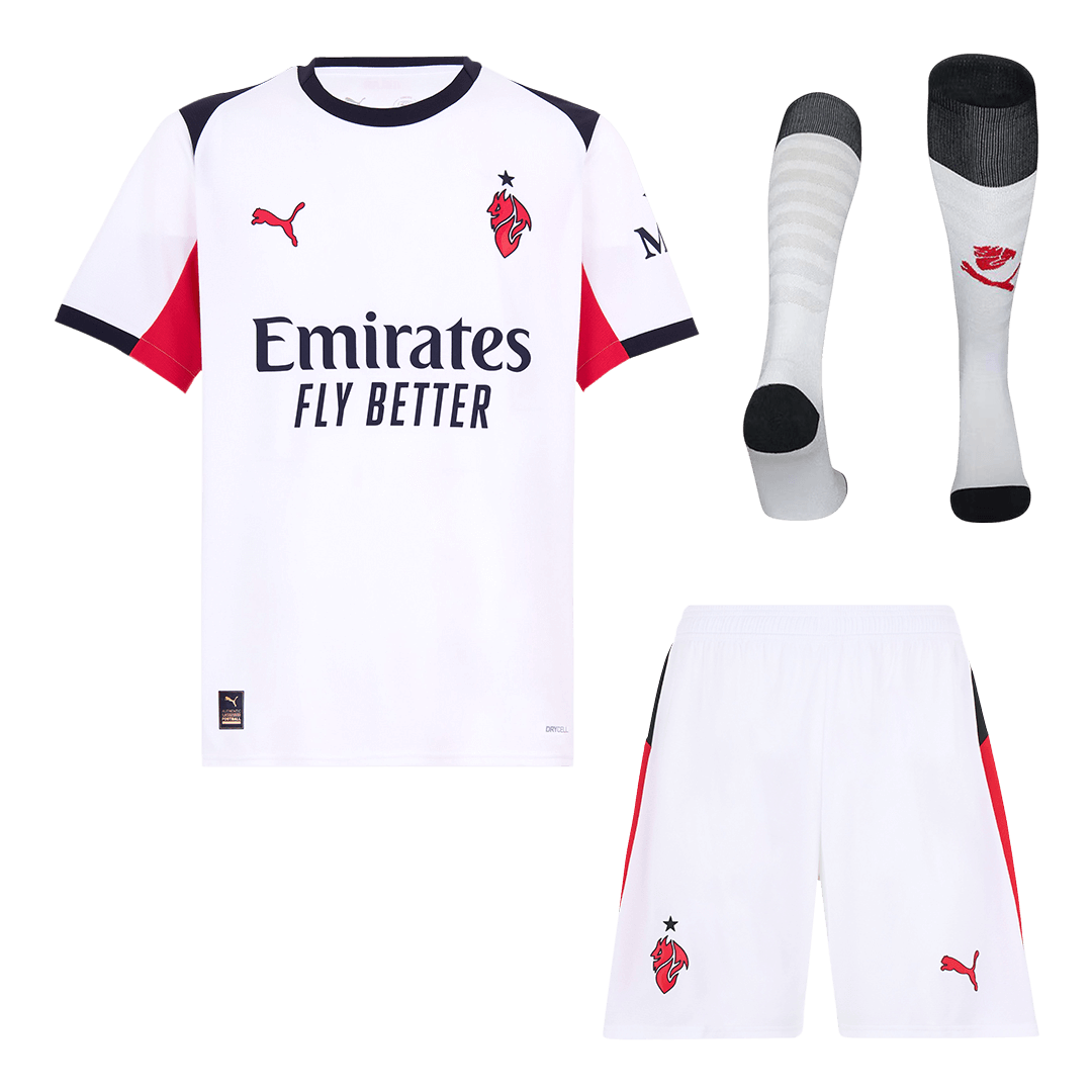 AC Milan Away Soccer Jersey Kit(Jersey+Shorts+Socks) 2025/26