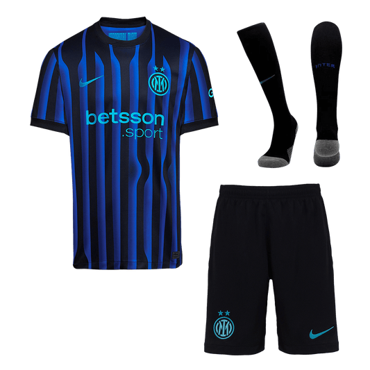 Inter Milan Home Soccer Jersey Kit(Jersey+Shorts+Socks) 2025/26