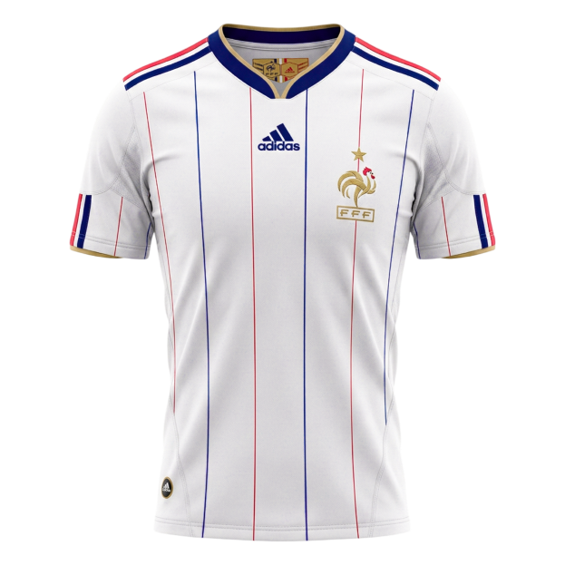 Retro 2010 France Away Soccer Jersey