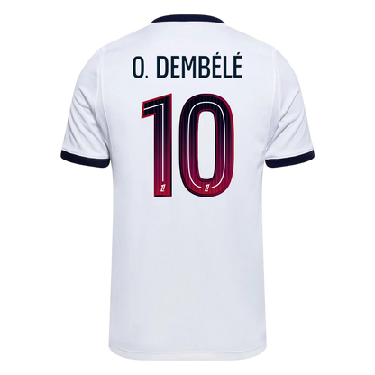 O. DEMBÉLÉ #10 PSG Away Soccer Jersey 2026/27 White