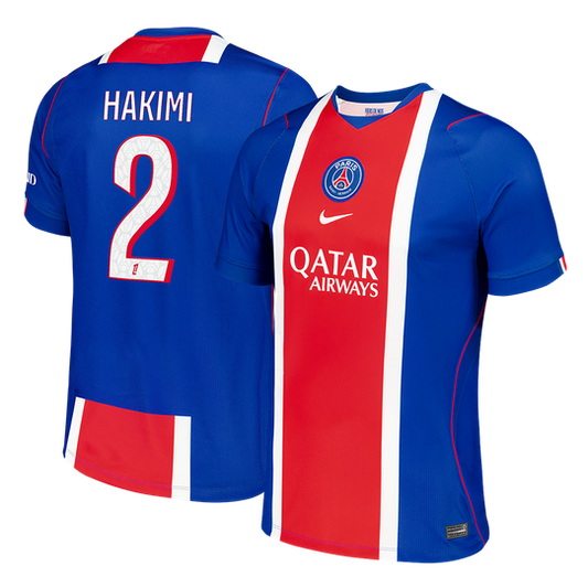 HAKIMI #2 Men Fan Version PSG Home Soccer Jersey 2026/27 Old Royal