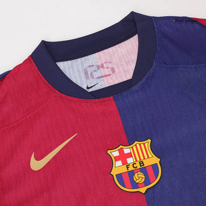 RAPHINHA #11 Authentic Barcelona Home Soccer Jersey 2024/25 Red&Blue - UCL