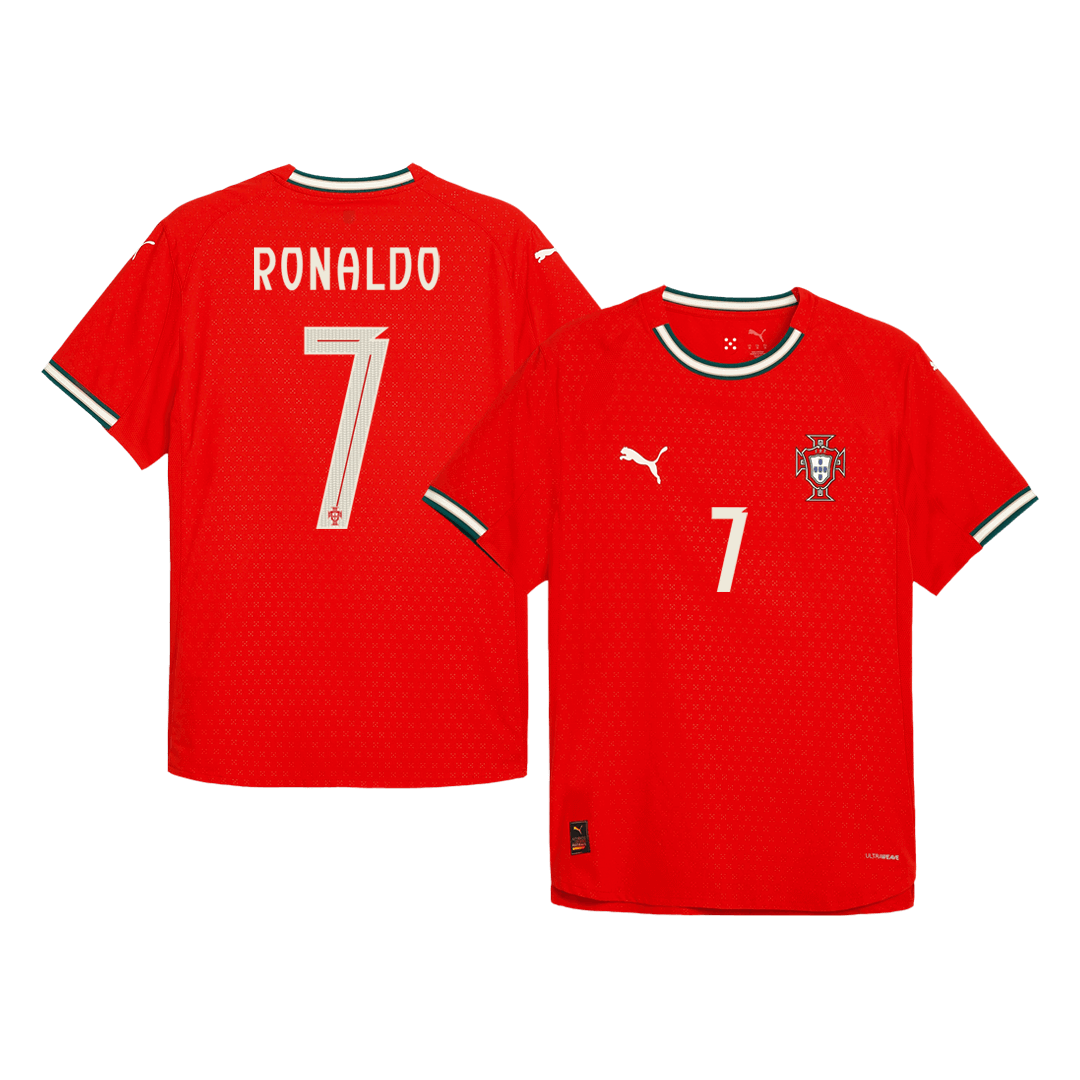 RONALDO #7 Authentic Portugal Home Soccer Jersey 2025 Red