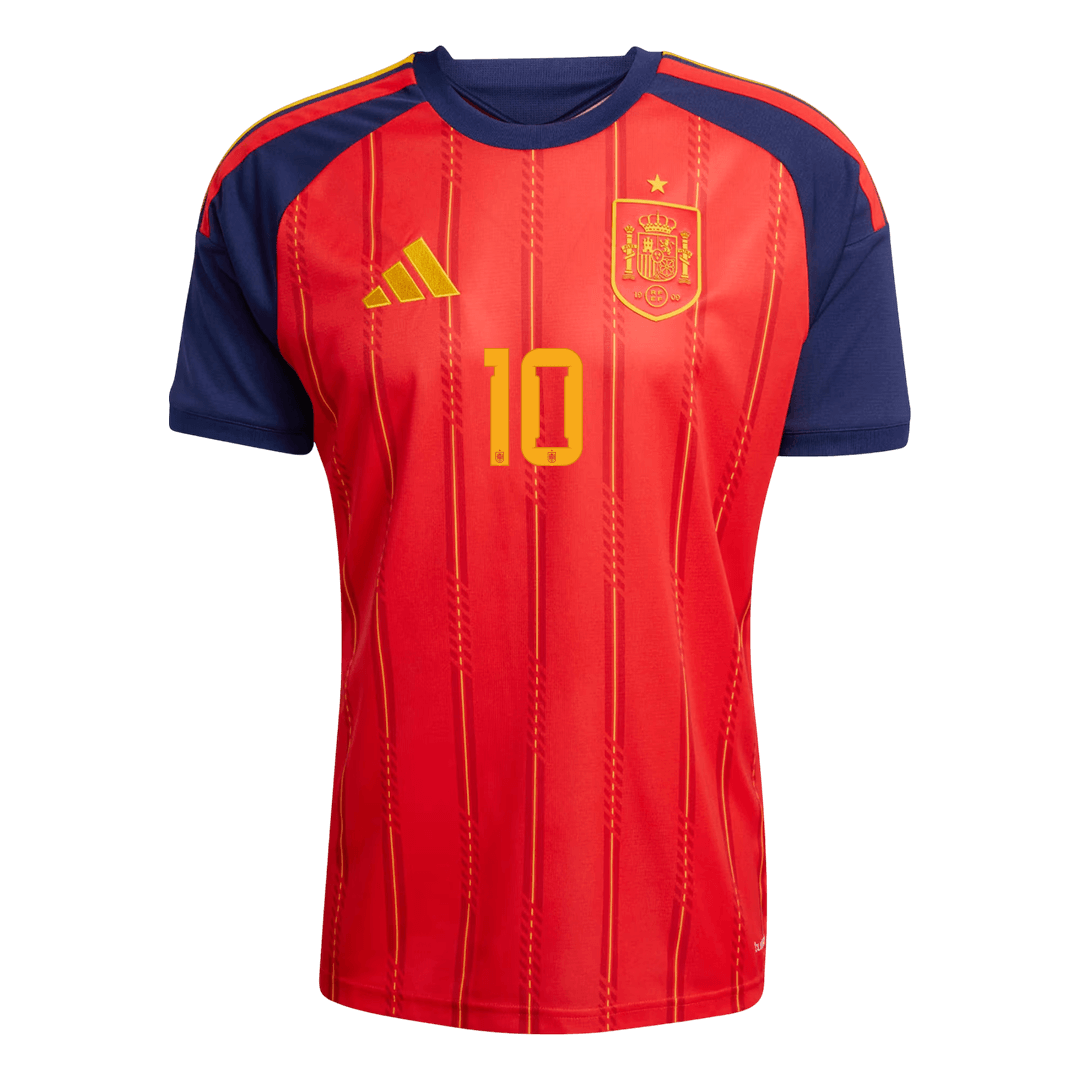 OLMO #10 Spain Home Soccer Jersey World Cup 2026 Red