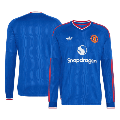 Manchester United Away Long Sleeve Soccer Jersey 2026/27 Blue