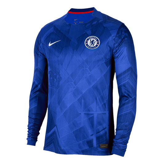 Chelsea Home Long Sleeve Soccer Jersey 2025/26 Blue