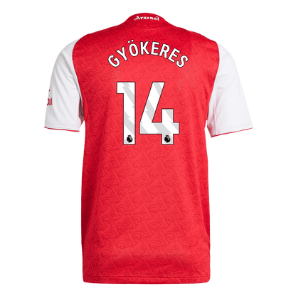 Authentic GYÖKERES #14 Arsenal Home Soccer Jersey 2025/26 Red