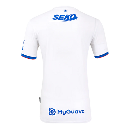 Glasgow Rangers Away Soccer Jersey 2025/26 White