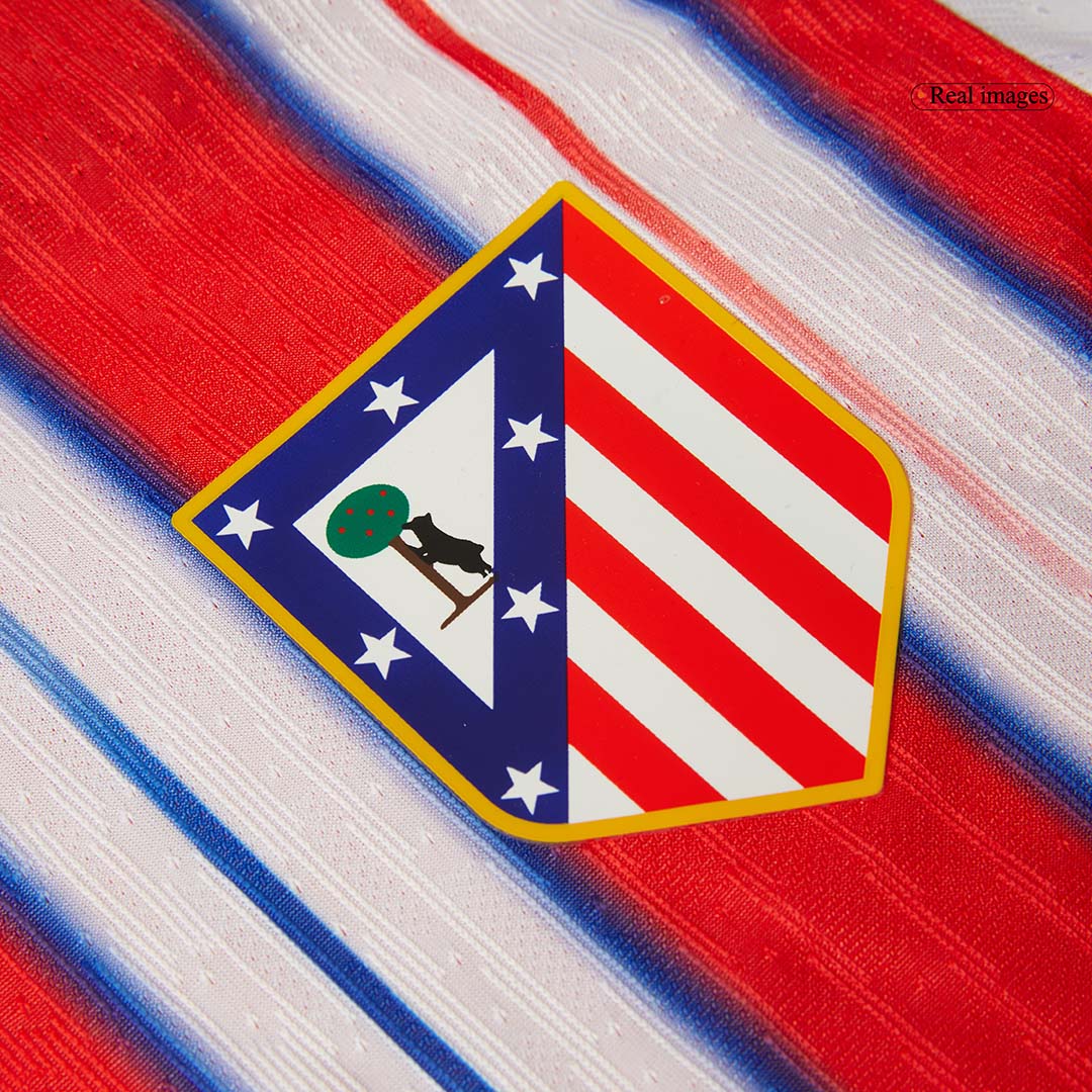 Authentic J.ALVAREZ #19 Atletico Madrid Home Soccer Jersey 2024/25