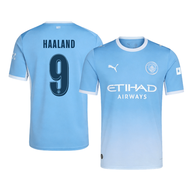 HAALAND #9 Manchester City Home Soccer Jersey 26/27 Blue - UCL