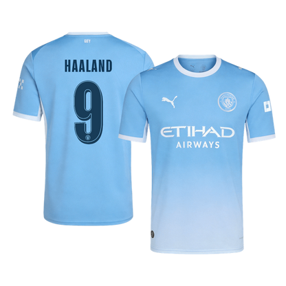 HAALAND #9 Manchester City Home Soccer Jersey 26/27 Blue - UCL