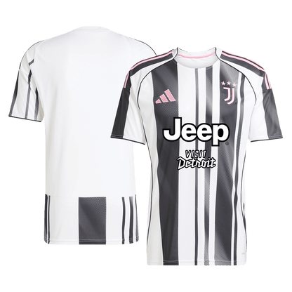 Juventus Home Soccer Jersey Kit(Jersey+Shorts) 2025/26 Black&White