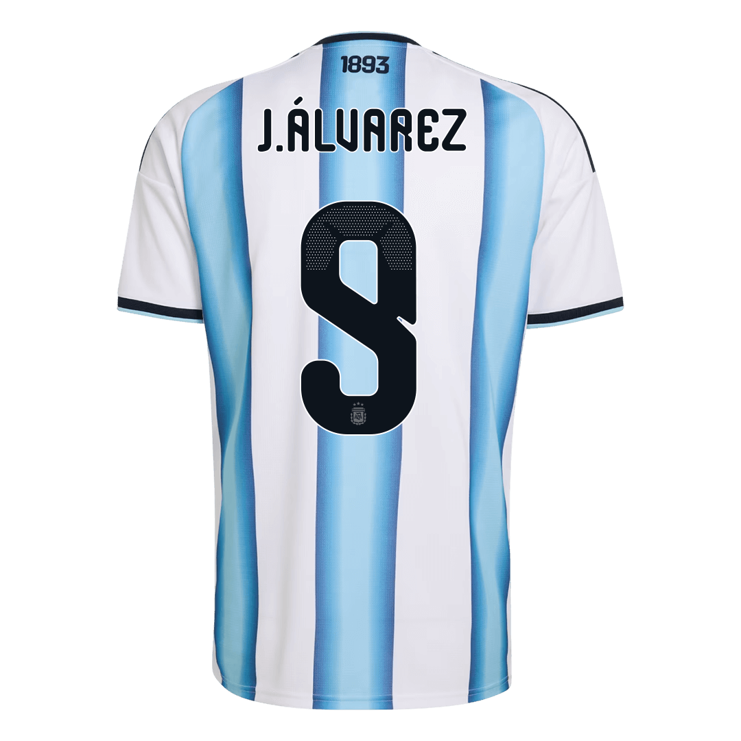 J.ÁLVAREZ #9 Argentina Home Soccer Jersey 2026