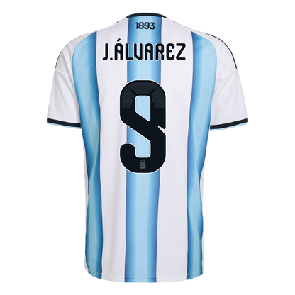 J.ÁLVAREZ #9 Argentina Home Soccer Jersey 2026