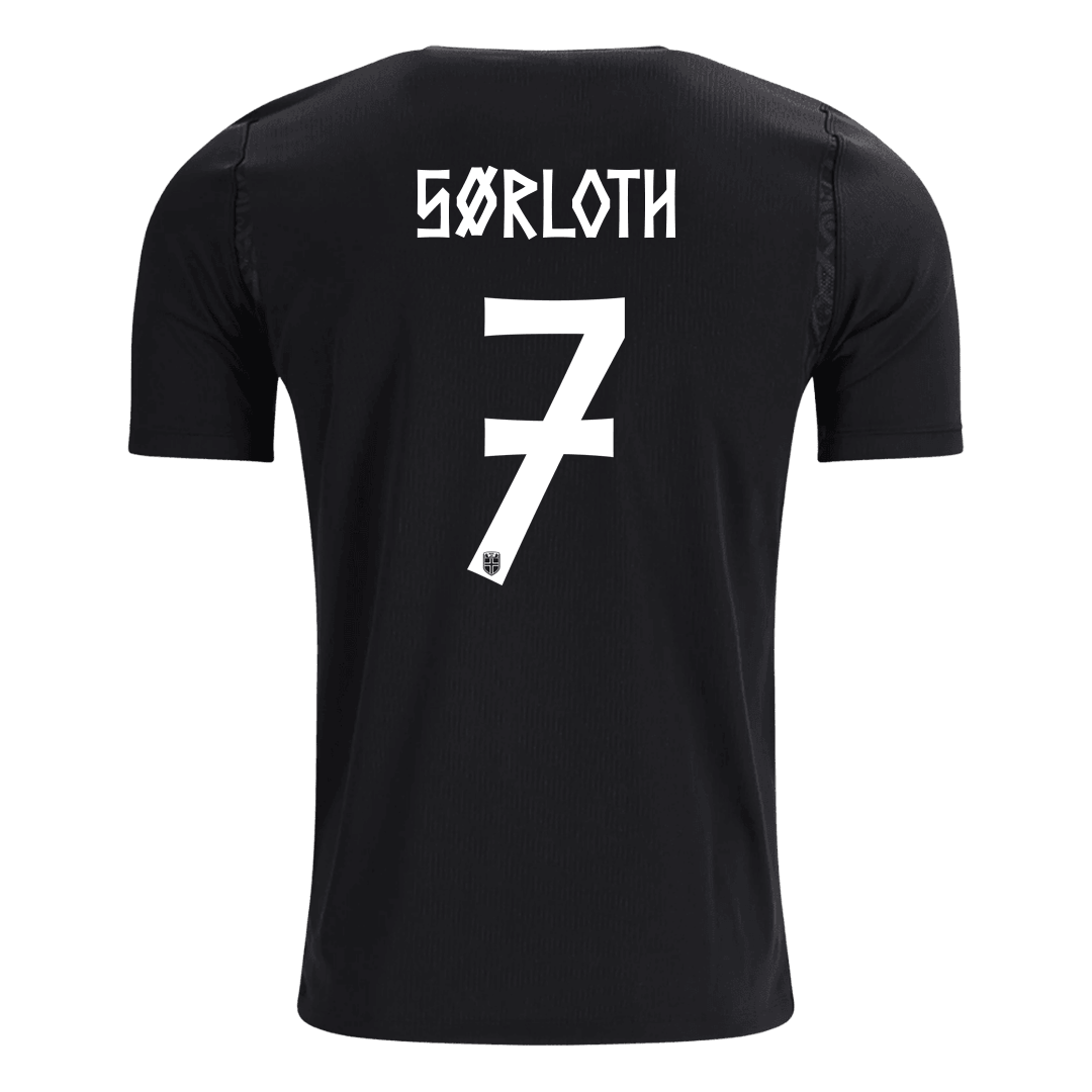 SØRLOTH #7 Norway Away Soccer Jersey World Cup 2026 Black
