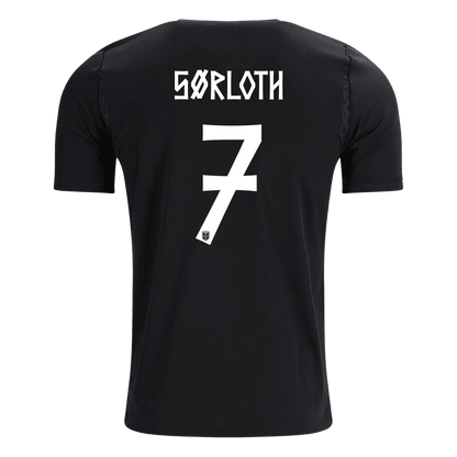 SØRLOTH #7 Norway Away Soccer Jersey World Cup 2026 Black