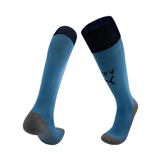Kids 25/26 Manchester City Home Socks Blue