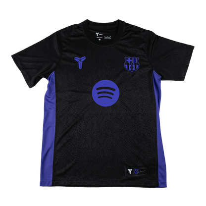 Barcelona x Kobe Bryant Pre-Match Training Soccer Jersey 25/26 Black
